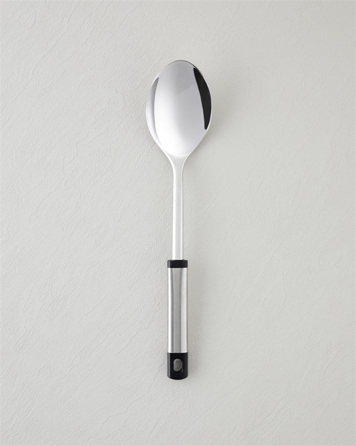Steel Force Paslanmaz Çelik Servis Kaşığı 34x7,2 cm Siyah - Gri