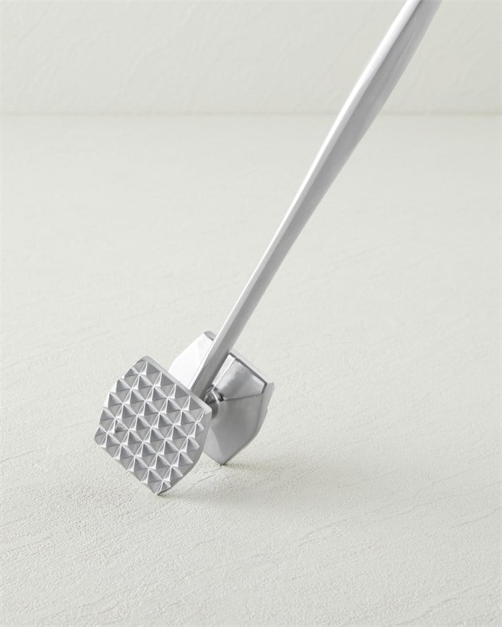 Steel Master Paslanmaz Çelik Et Dövme Gereci 22 cm Gri