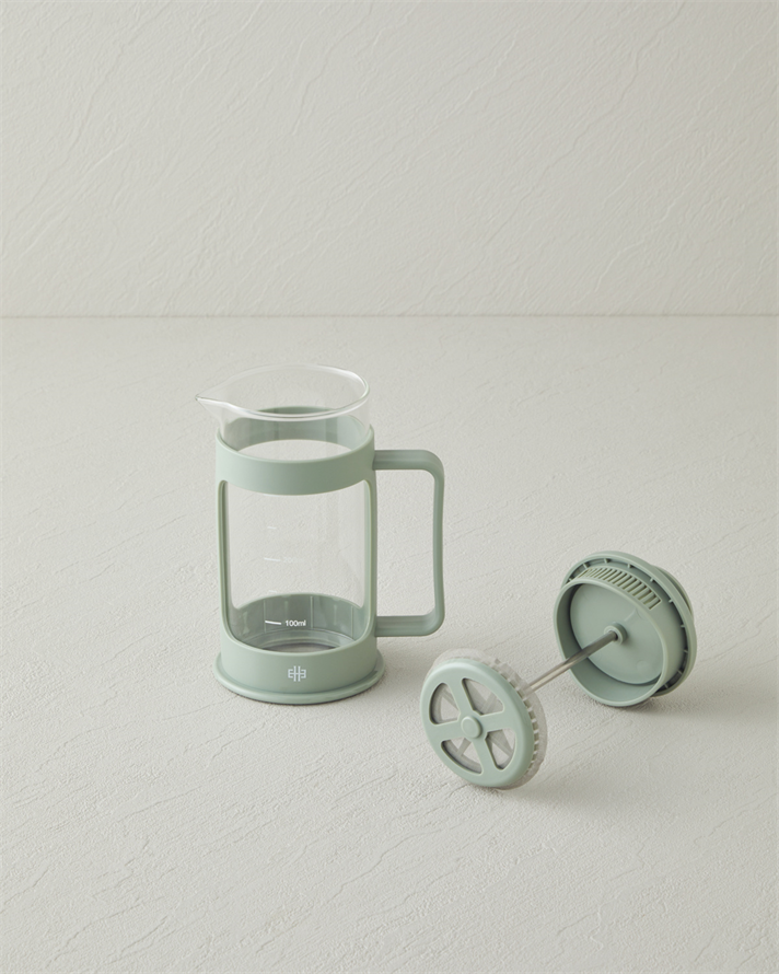 Stella Borosilikat French Press 360 ml Yeşil