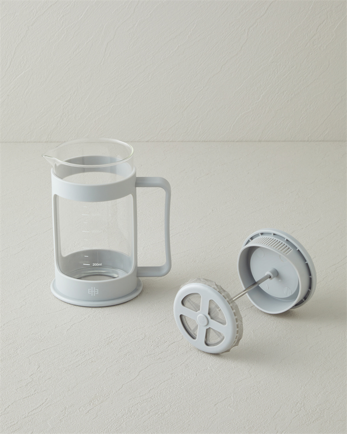 Stella Borosilikat French Press 600 ml Gri