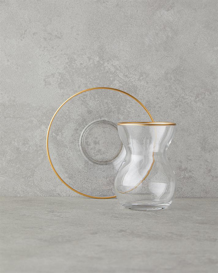 Stellar Cam 12 Parça 6 Kişilik Çay Seti 140 ml Gold