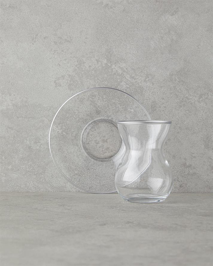 Stellar Cam 12 Parça 6 Kişilik Çay Seti 140 ml Silver