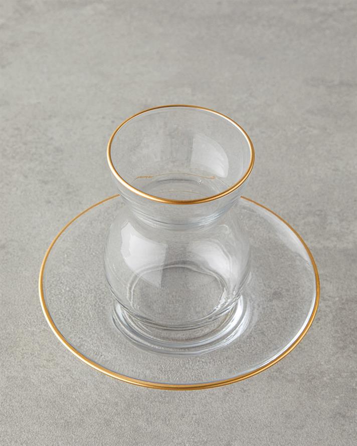 Stellar Cam 12 Parça 6 Kişilik Çay Seti 140 ml Gold