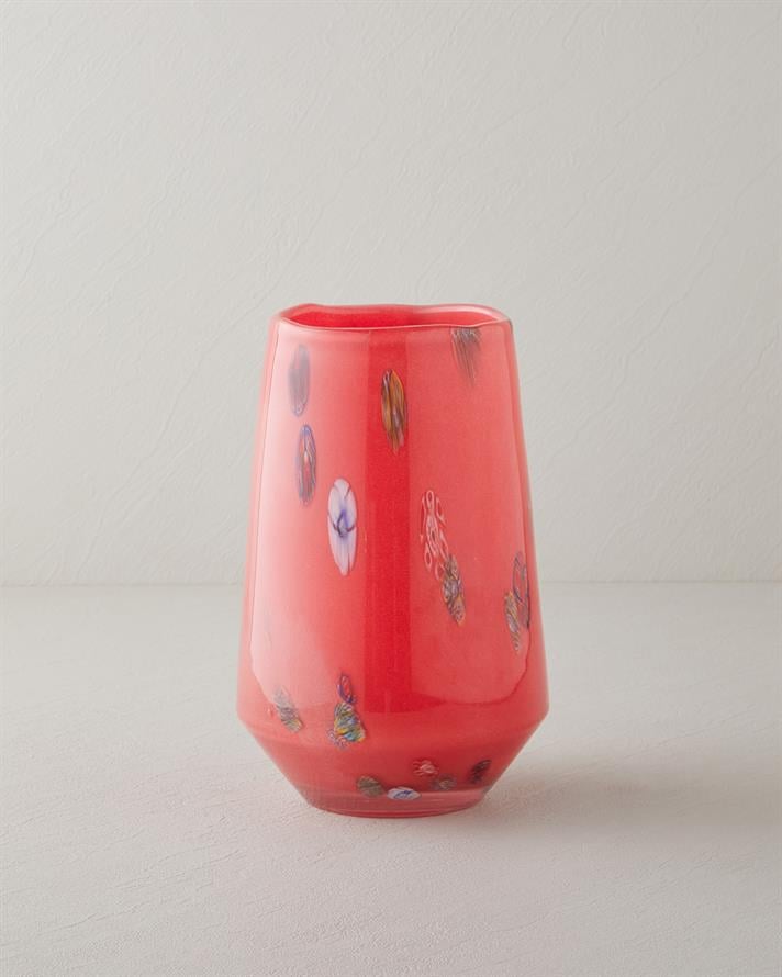 Stery Vazo 25 cm Kırmızı