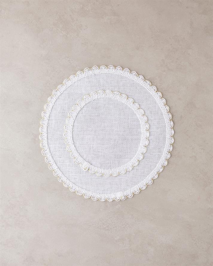 Stitch Kağıt 2li Amerikan Servis 38 cm Beyaz-Gold