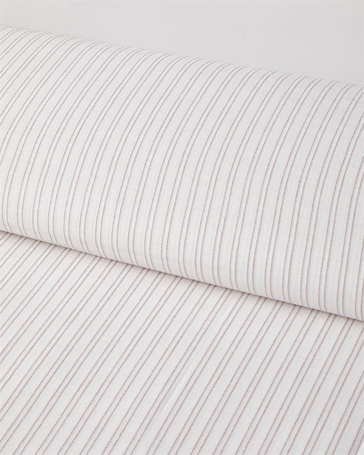 Stitch Line İpliği Boyalı Tek Kişilik Nevresim Takımı 160x220 cm Bej