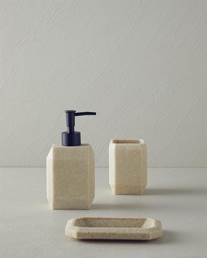 Stone 3lü Banyo Seti Bej