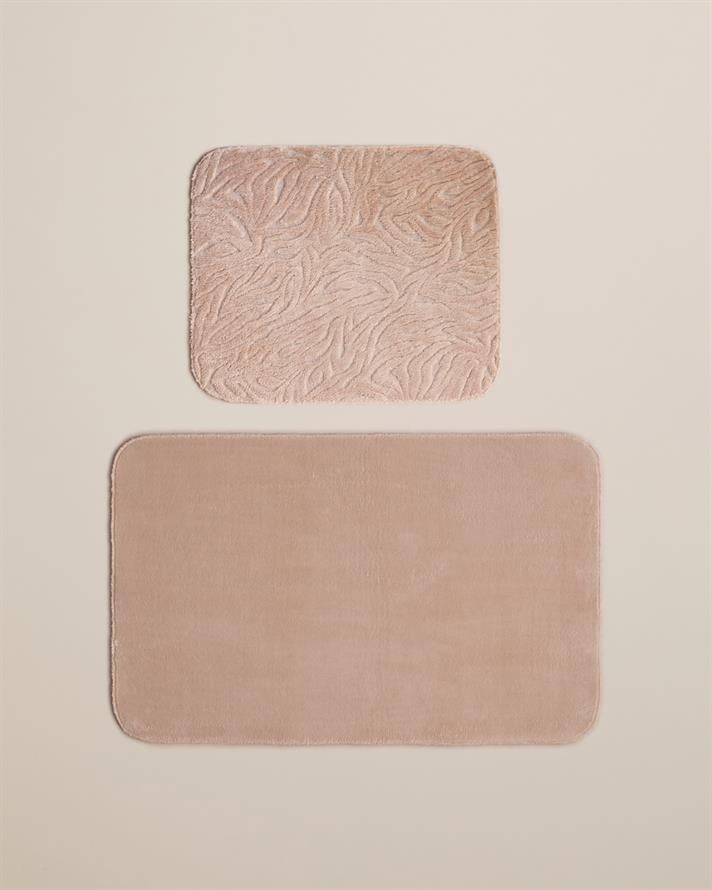 Strala Banyo Paspası Seti Koyu Bej