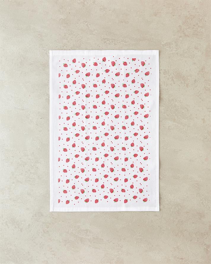 Strawberries Pamuk Kurulama Bezi Kırmızı