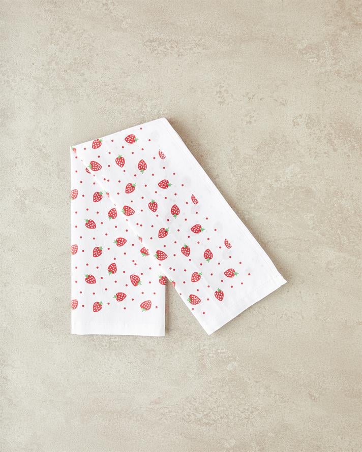 Strawberries Pamuk Kurulama Bezi Kırmızı