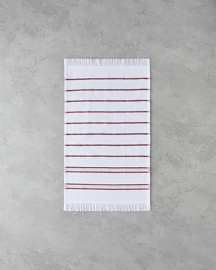 Stria Pamuk Polyester Kurulama Bezi 30x50 cm Bordo