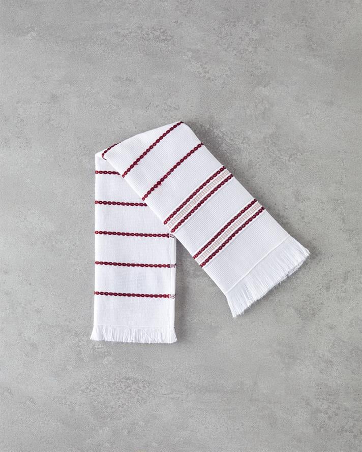 Stria Pamuk Polyester Kurulama Bezi 30x50 cm Bordo