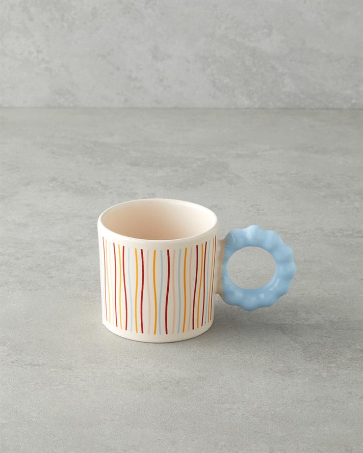 Stripe Flow Seramik Kupa 260 ml Renkli