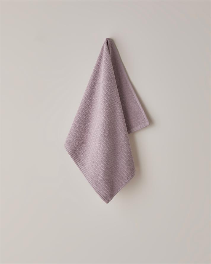 Stripe Pamuk Yüz Havlusu 50x70 cm Gül Kurusu