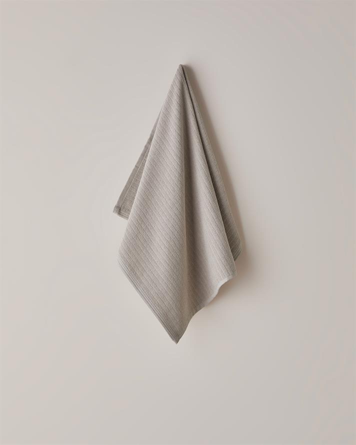 Stripe Pamuk Yüz Havlusu 50x70 cm Koyu Bej