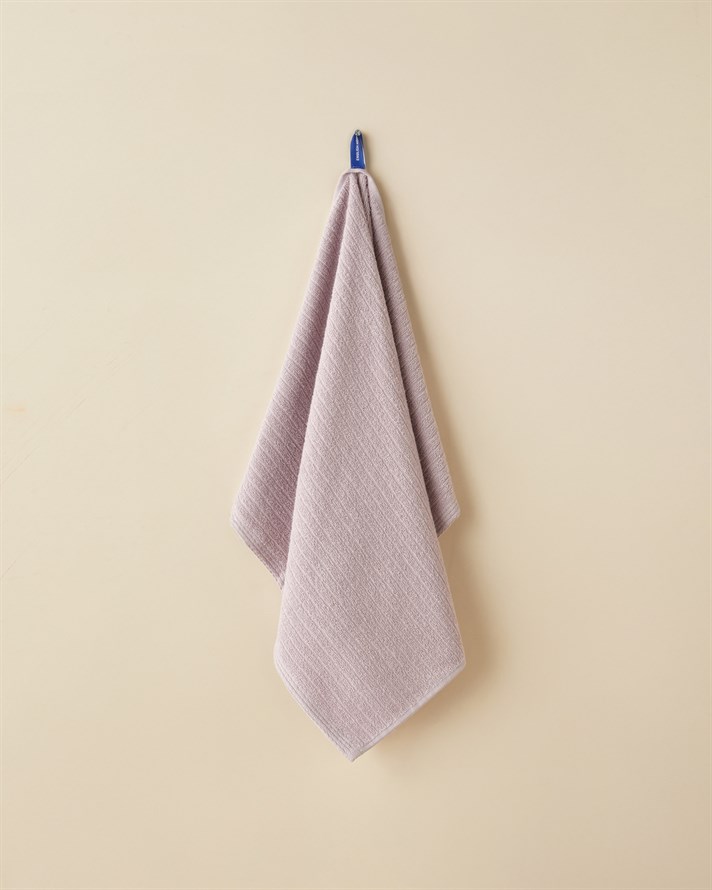 Stripe Pamuk Yüz Havlusu 50x70 cm Lila