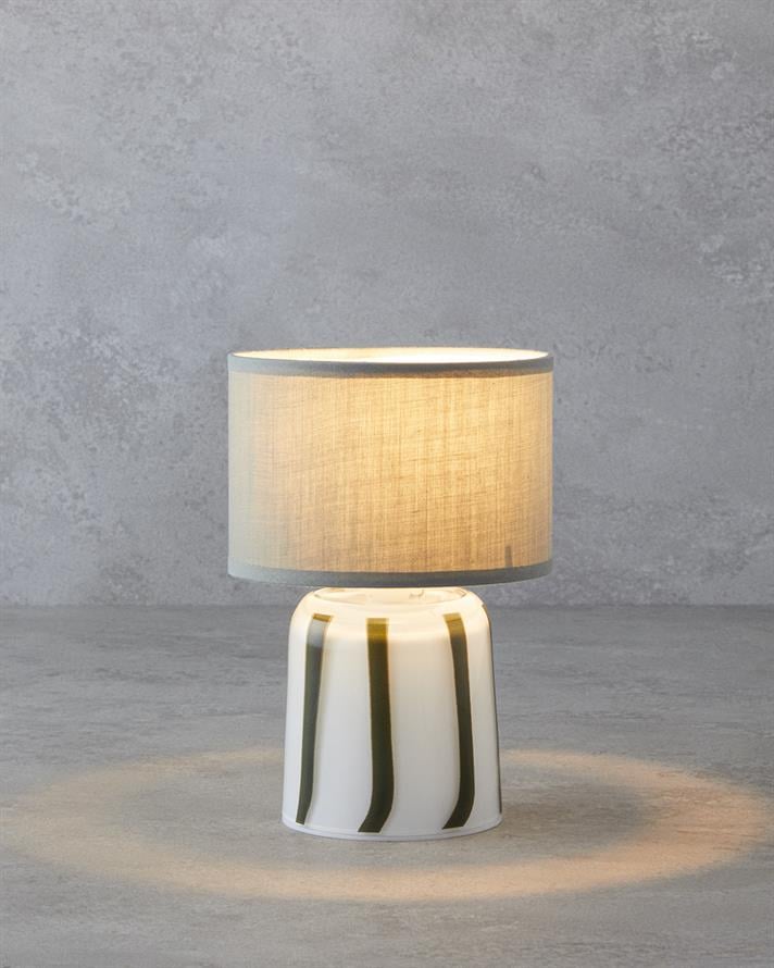 Stripes Dekoratif Aydınlatma 13x20 cm Yeşil