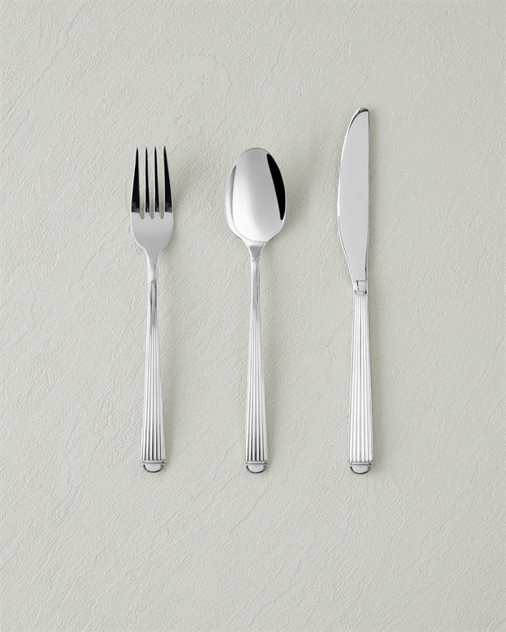 Stripes Paslanmaz Çelik Çatal Kaşık Bıçak Tk. 18 Parça 6 Kişilik Silver