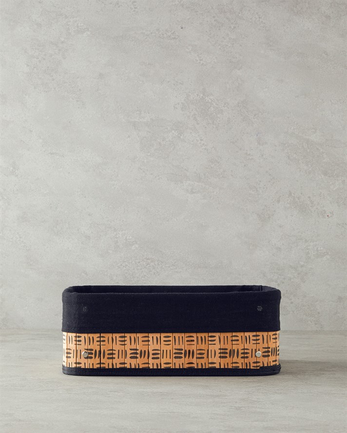 Stripy Bambu Sepet Naturel