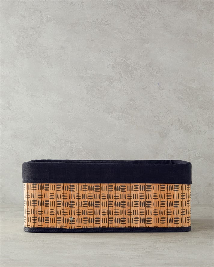 Stripy Bambu Sepet Naturel