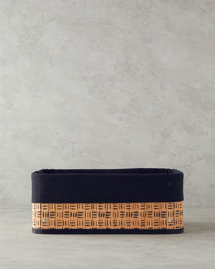 Stripy Bambu Sepet Naturel