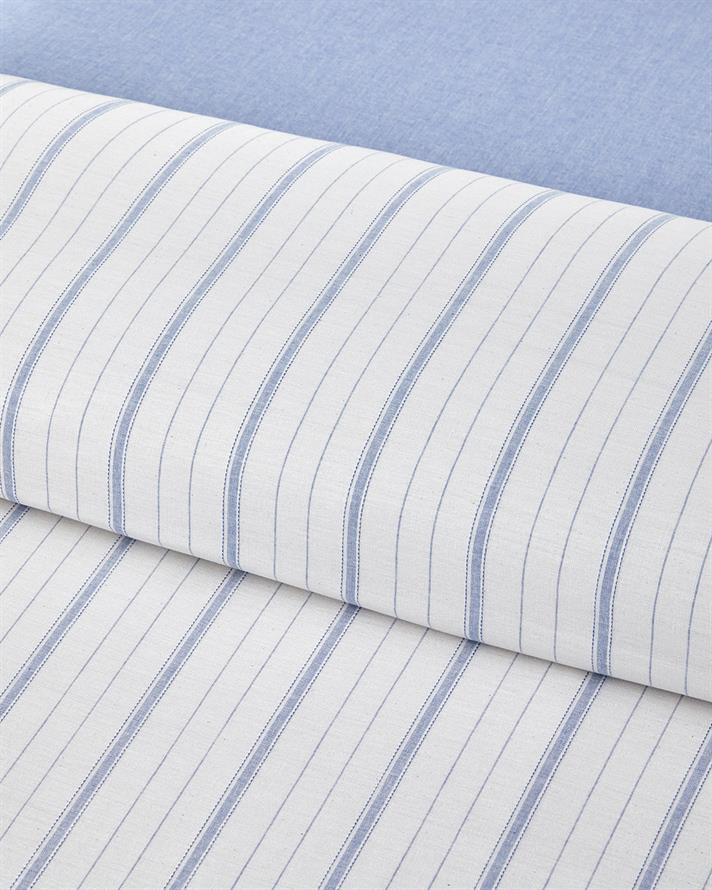 Subtle Waves İpliği Boyalı Tek Kişilik Nevresim Takımı 160x220 cm Mavi