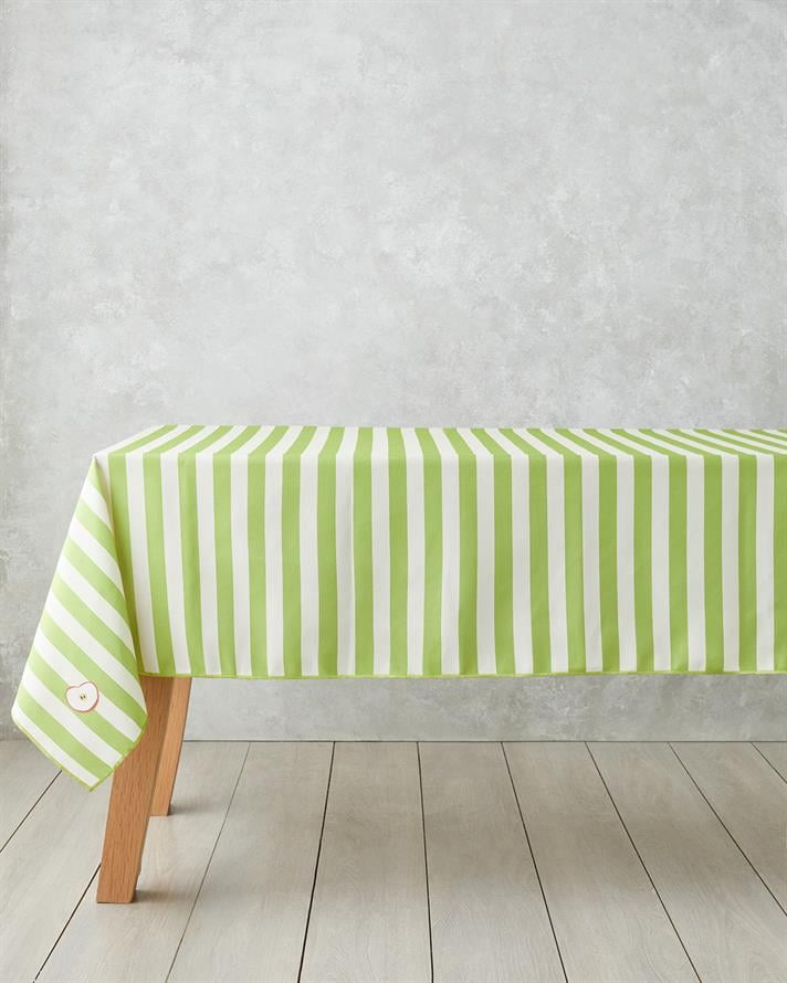 Summer Apple Polyester Masa Örtüsü 150x200 cm Yeşil