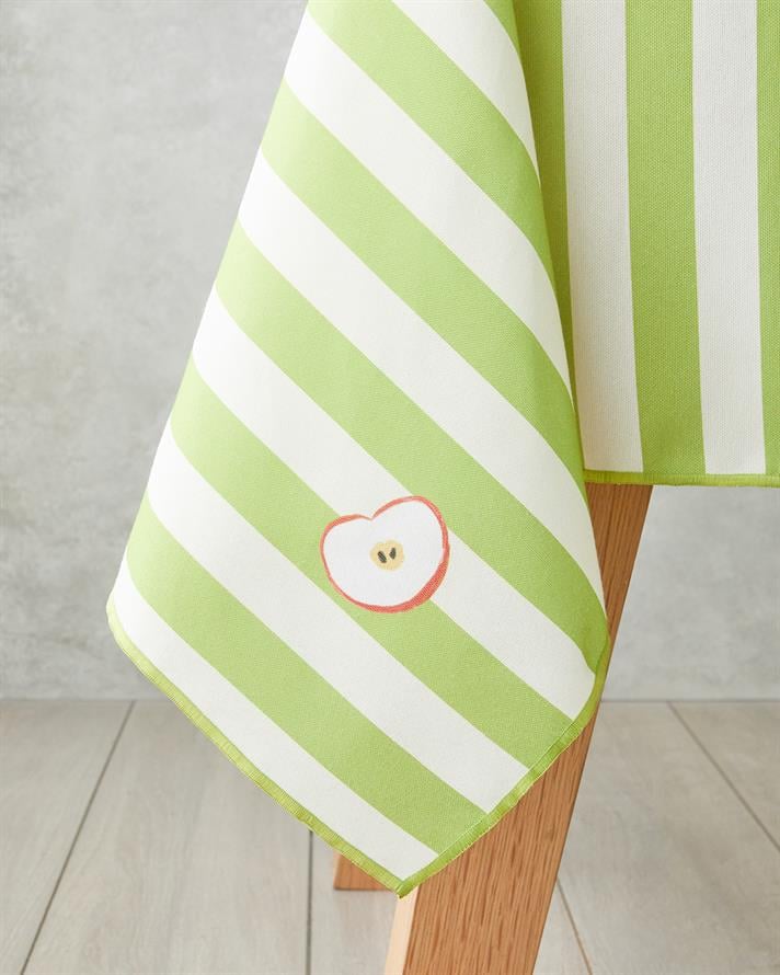 Summer Apple Polyester Masa Örtüsü 150x200 cm Yeşil