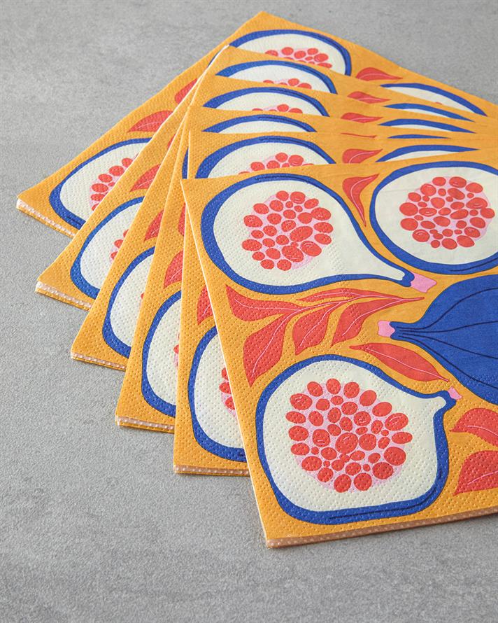 Summer Fig 20li Kağıt Peçete 33x33 cm Turuncu