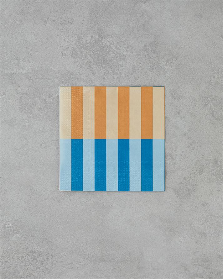 Summer Line 20li Kağıt Peçete 33x33 cm Turuncu-Mavi