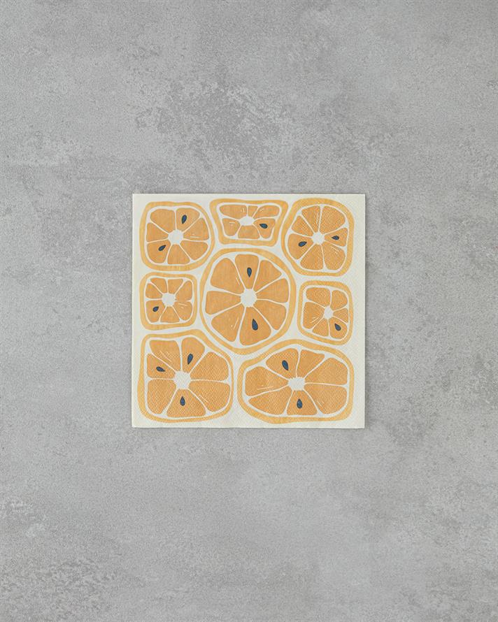 Summer Orange 20li Kağıt Peçete 33x33 cm Turuncu