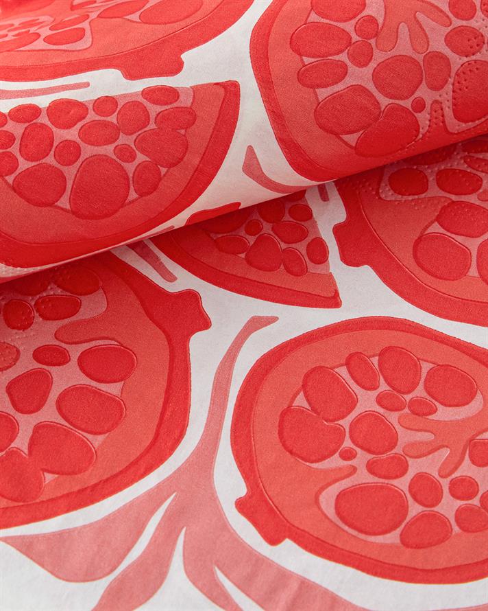 Summer Pomegranate 20li Kağıt Peçete 33x33 cm Kırmızı