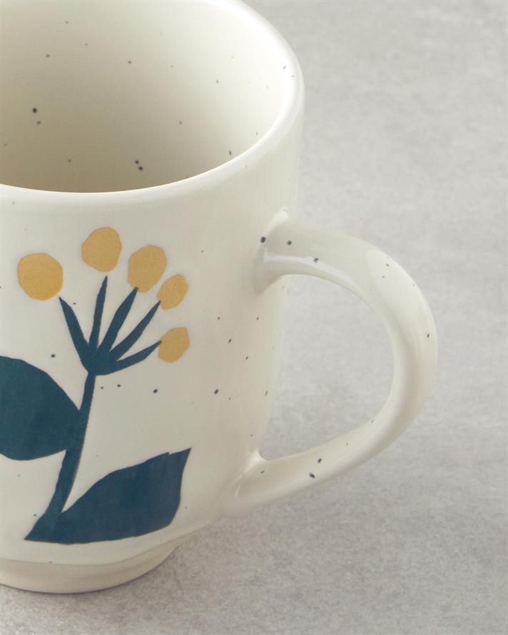 Sun Dance Stoneware Kupa 320 ml Sarı-Yeşil