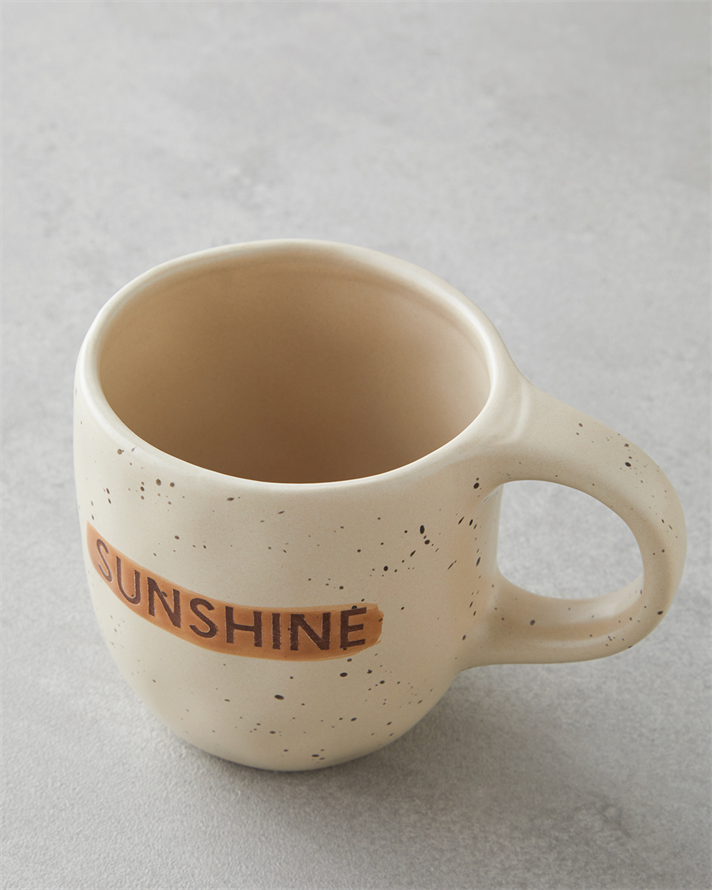 Sunshine Stoneware Kupa 395 ml Açık Kahverengi