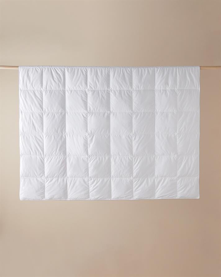 Super Soft Kaz Tüyü Çift Kişilik Yorgan 195x215 cm Beyaz