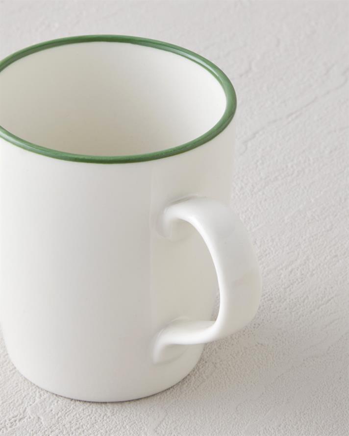 Sway Bone Porselen 2li Kupa 290 ml Yeşil