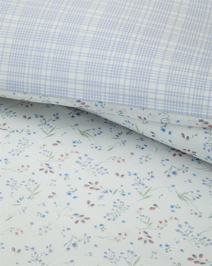 Sweety Meadow Kolay Ütülenir Tek Kişilik Nevresim Seti 160x220 cm Lila