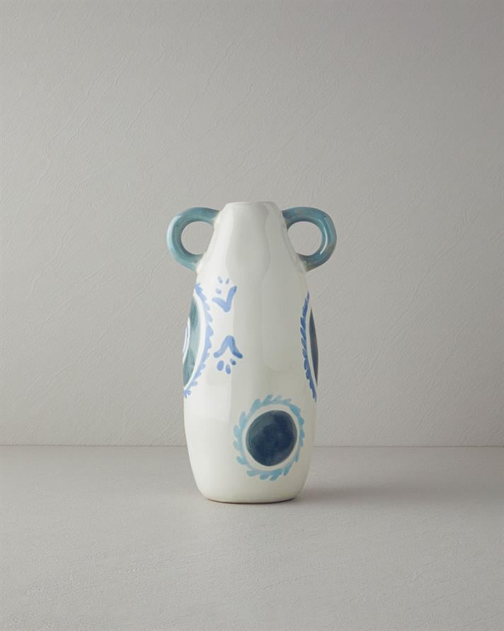 Sylvia Stoneware Vazo Multicolor