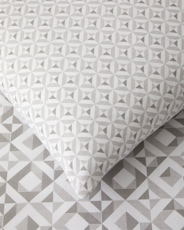 Symetra Kolay Ütülenir Çarşaflı Tek Kişilik Nevresim Takımı 160x220 cm Gri
