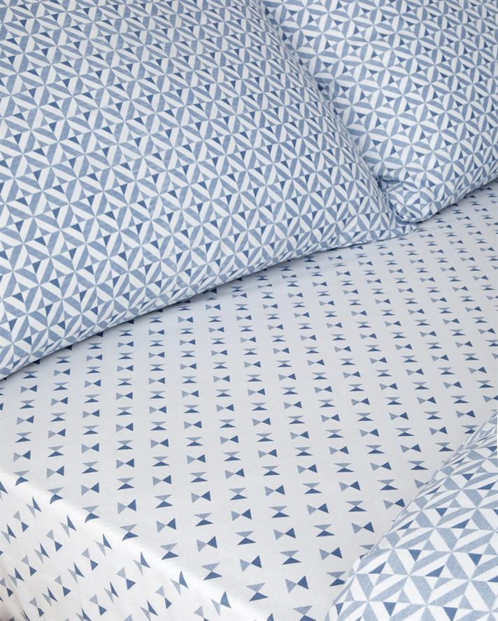 Symetra Kolay Ütülenir Tek Kişilik Çarşaflı Nevresim Takımı 160x220 cm Mavi
