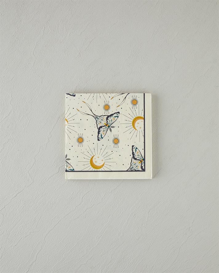 Talisman Butterfly 20li Kağıt Peçete 33x33 cm Siyah