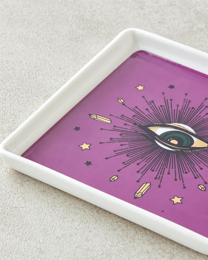 Talisman Optic New Bone China Çerezlik 11,5 cm Mor