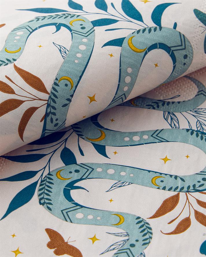 Talisman Snakes 20li Kağıt Peçete 33x33 cm Bej