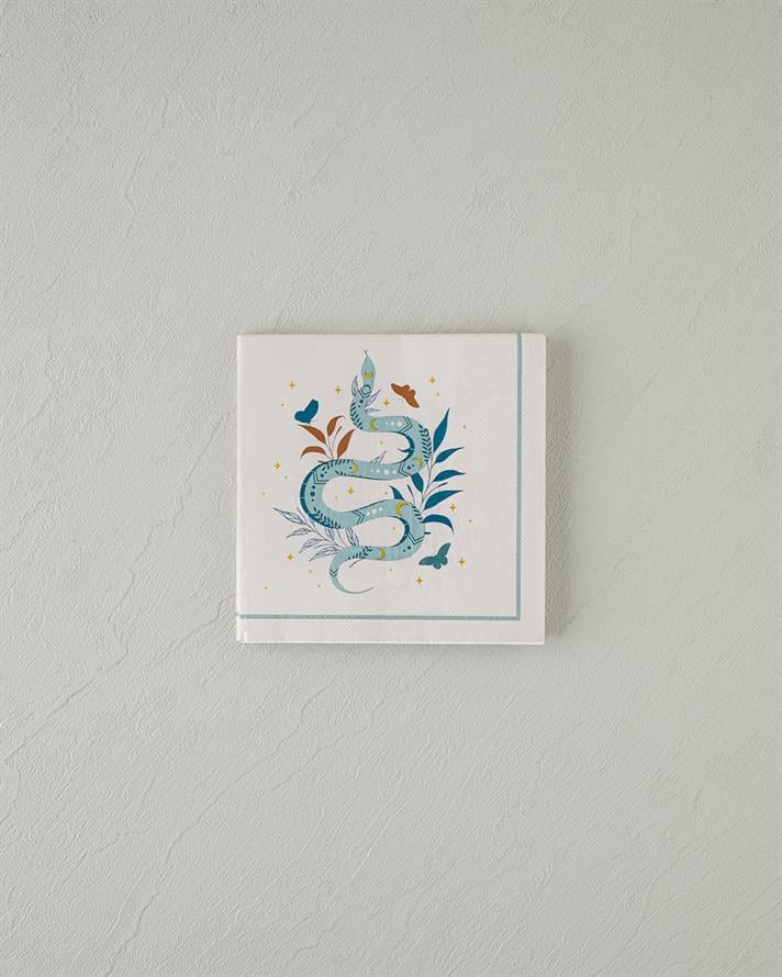 Talisman Snakes 20li Kağıt Peçete 33x33 cm Bej