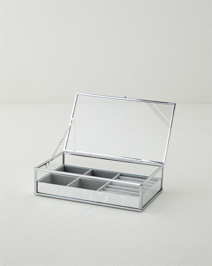Tano Takı Kutusu 21x12x5,5 cm Silver