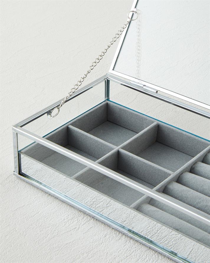 Tano Takı Kutusu 21x12x5,5 cm Silver