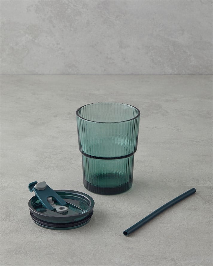 Tasty Cam Pipetli Bardak 380 ml Yeşil
