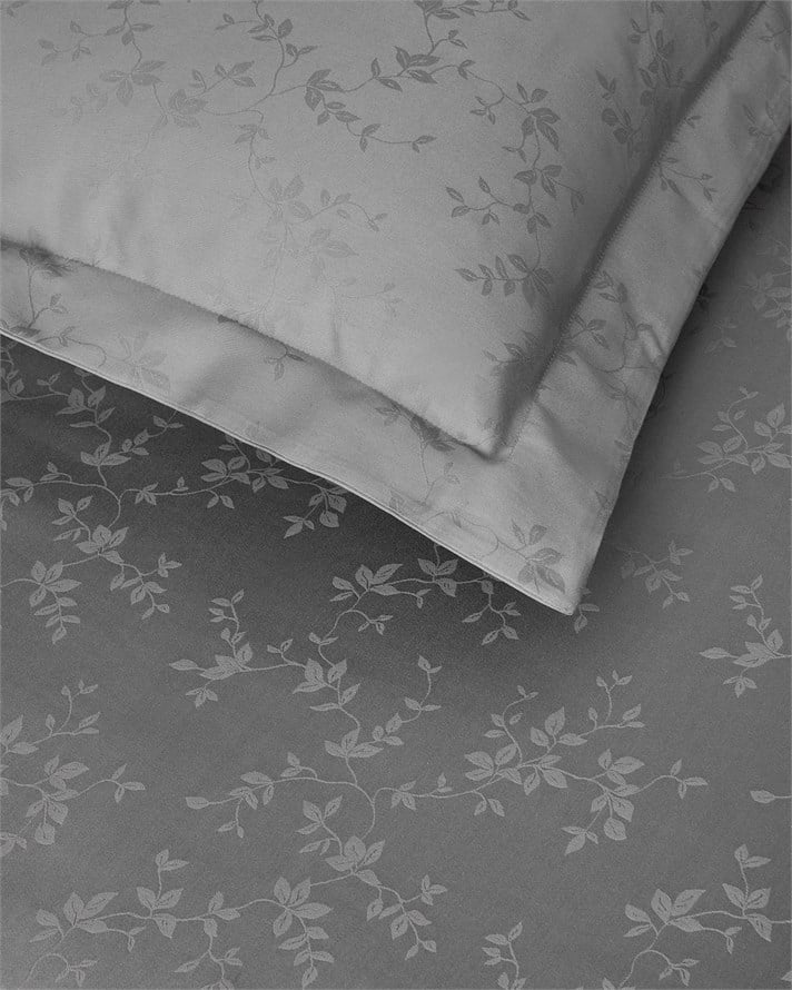 Taylor Lyocell Saten King Size Çarşaflı Nevresim Takımı 240x260 cm Koyu Gri