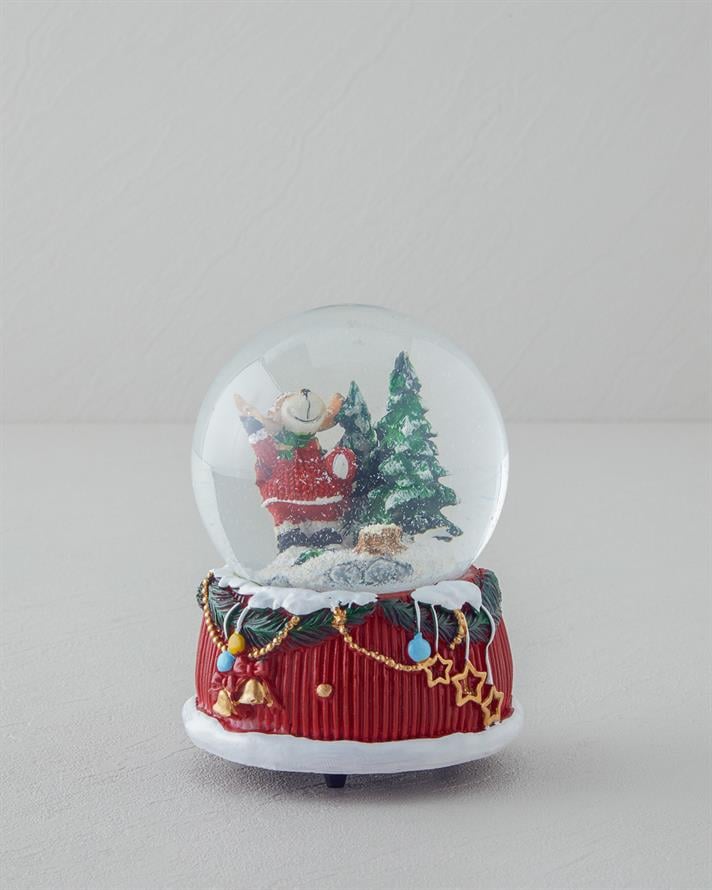 Terazzo Müzik Kutusu 11x11x14 cm Kırmızı