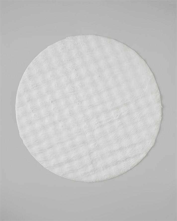 Terra Pelüş Halı 120 cm Beyaz